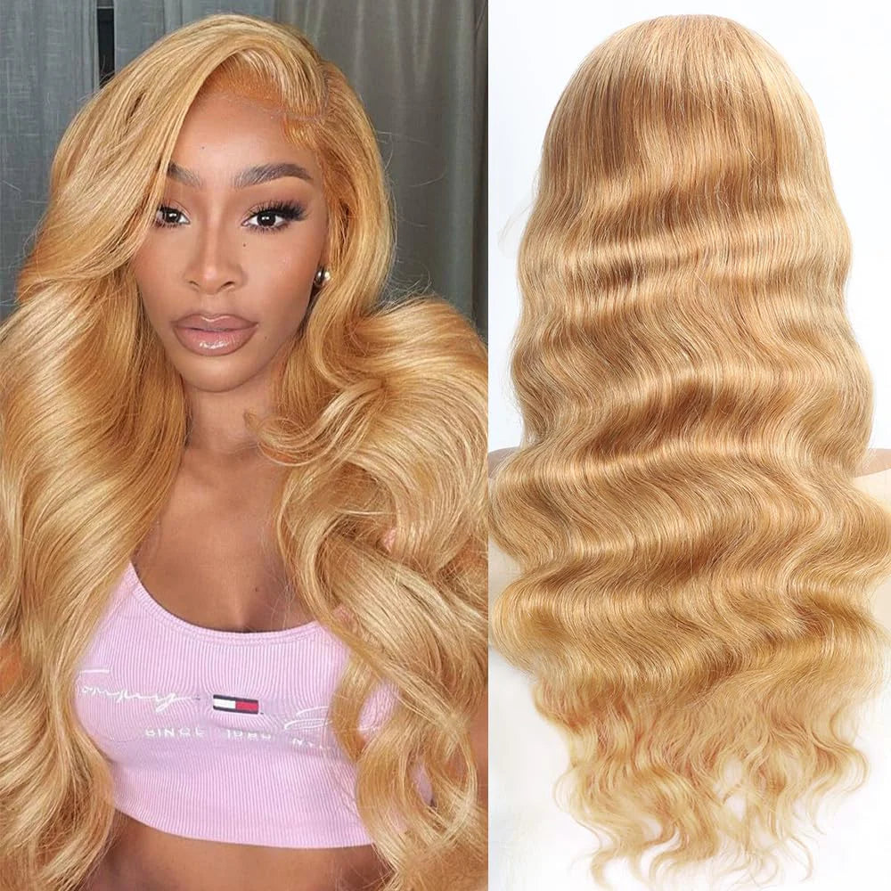 Minice Honey Blonde Body Wave Lace Front Wig 13X4 HD Lace Human Hair Super Sale