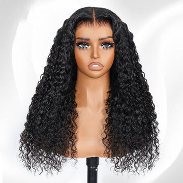 BOGO Exclusive Sale Invisible Strap 360 Deep Wave Wig+ 18 inch 4/27 Highlight Straight Wig
