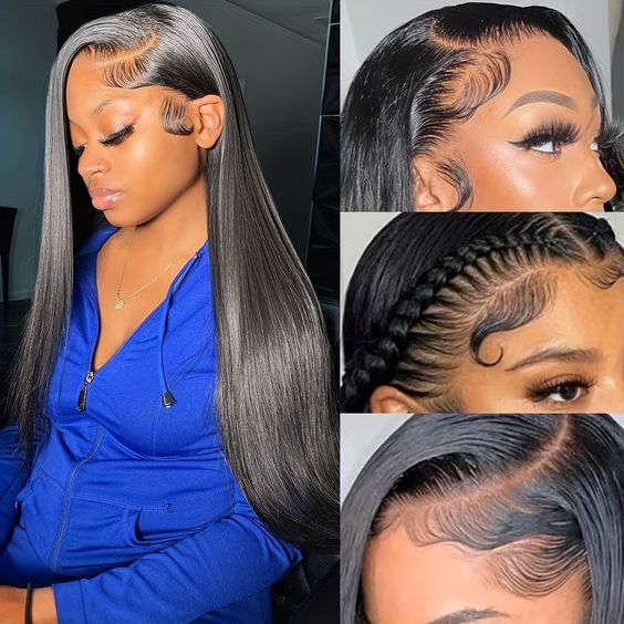 BOGO Pre Plucked Wear & Go Glueless 4x6 HD Lace Straight Hair Wig