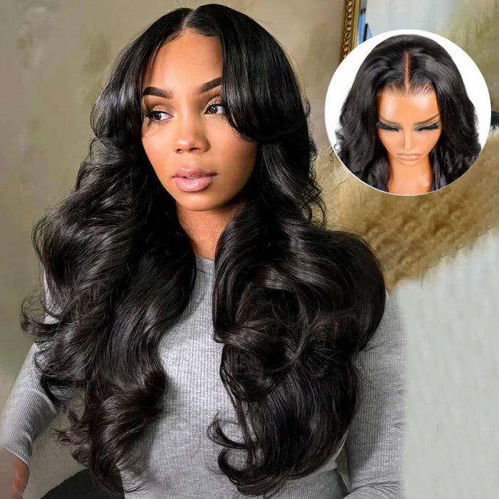 Minice Ready To Go Glueless Body Wave 13X4 Pre-cut Lace Pre-plucked Pre-bleached Wig