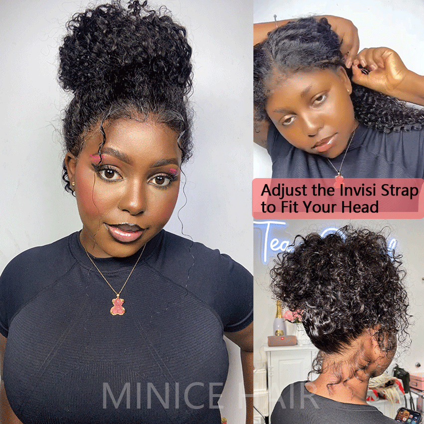 Invisible Strap 360 Lace Bleached Knot Pre-Cut Lace Optional