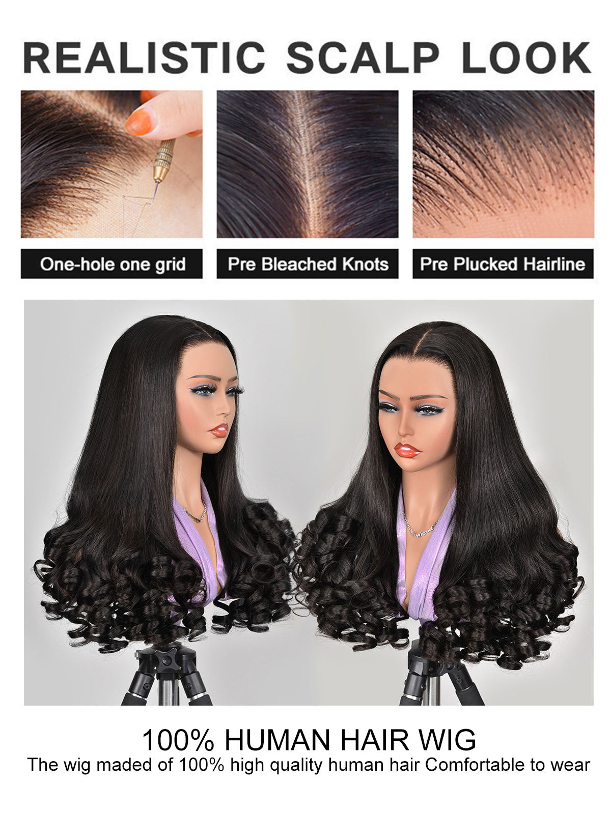 Minice BaBa Curl Wig Salon-Quality Swiss HD Lace Front Wigs Funmi Wand Curl Wigs With Wavy Ends Wig