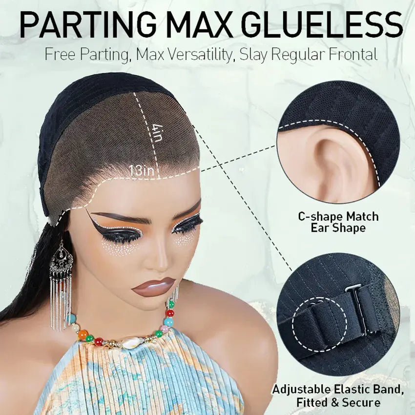 Minice Kinky Straigth Wig 13x4 Mini Knot HD Lace Frontal Wigs Human Hair