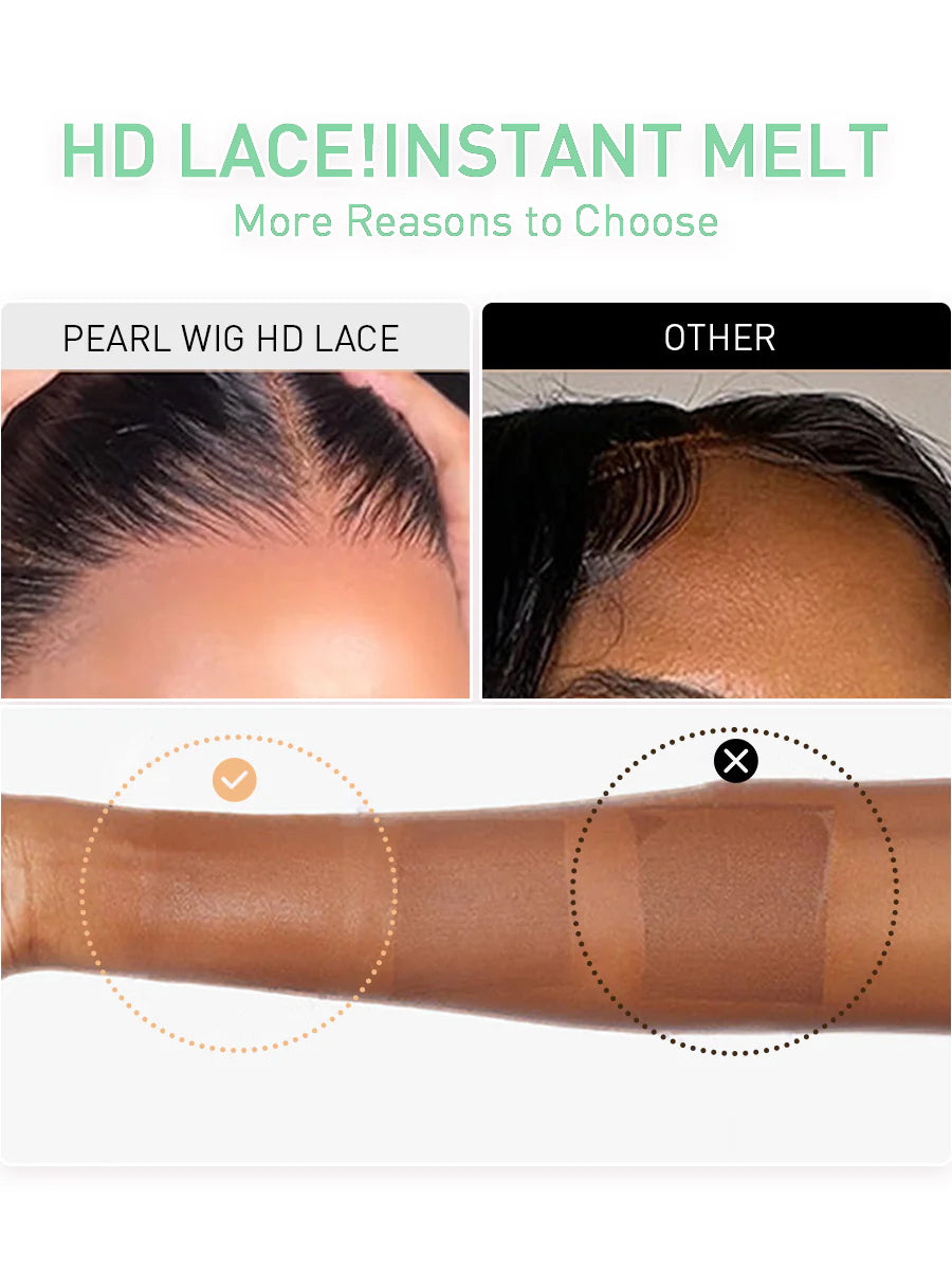 Minice Water Wave Bob wig 6x6 Pre-cut lace pre-pulled pre-bleached invisible knots