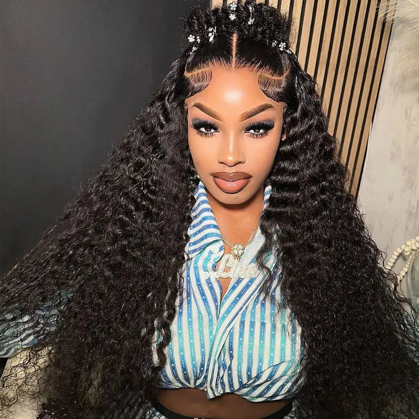 Stylist Series Pre Everything 13x4/13x6 Max HD Lace Frontal Water Wave Wigs Human Hair Pre Braided