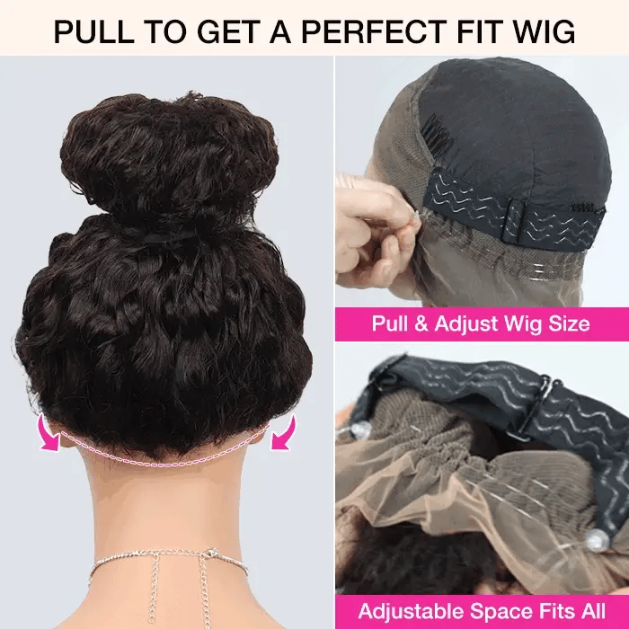 BOGO Exclusive Sale Invisible Strap 360 Deep Wave Wig+ 18 inch 4/27 Highlight Straight Wig