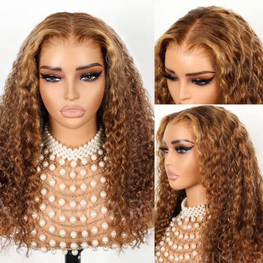 BOGO Exclusive Sale P4/27 Highlight 6x9 HD Lace Deep Wave Wig-18in+ BOB Wig-14in