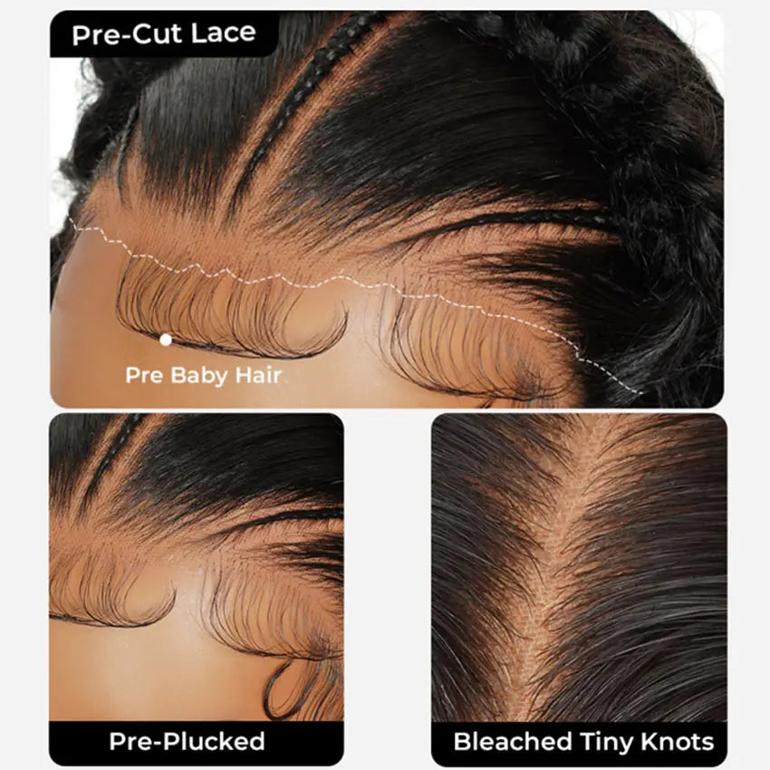Stylist Series Pre Everything 13x4/13x6 Max HD Lace Frontal Water Wave Wigs Human Hair Pre Braided