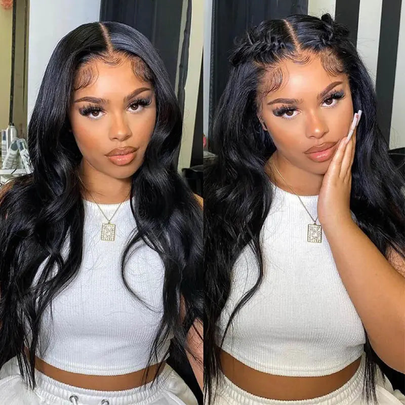 Minice Ready To Go Glueless Body Wave 13X4 Pre-cut Lace Pre-plucked Pre-bleached Wig