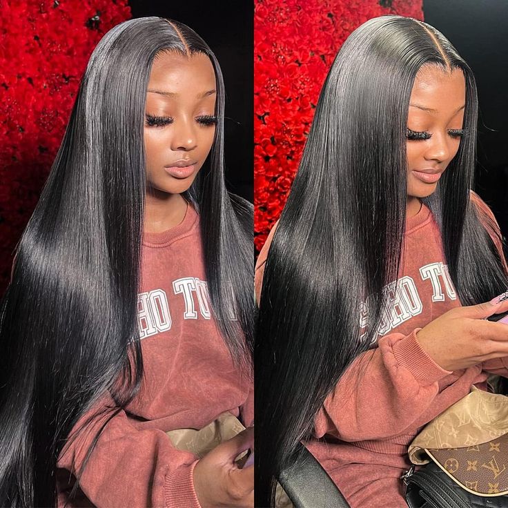 BOGO Pre Plucked Wear & Go Glueless 4x6 HD Lace Straight Hair Wig