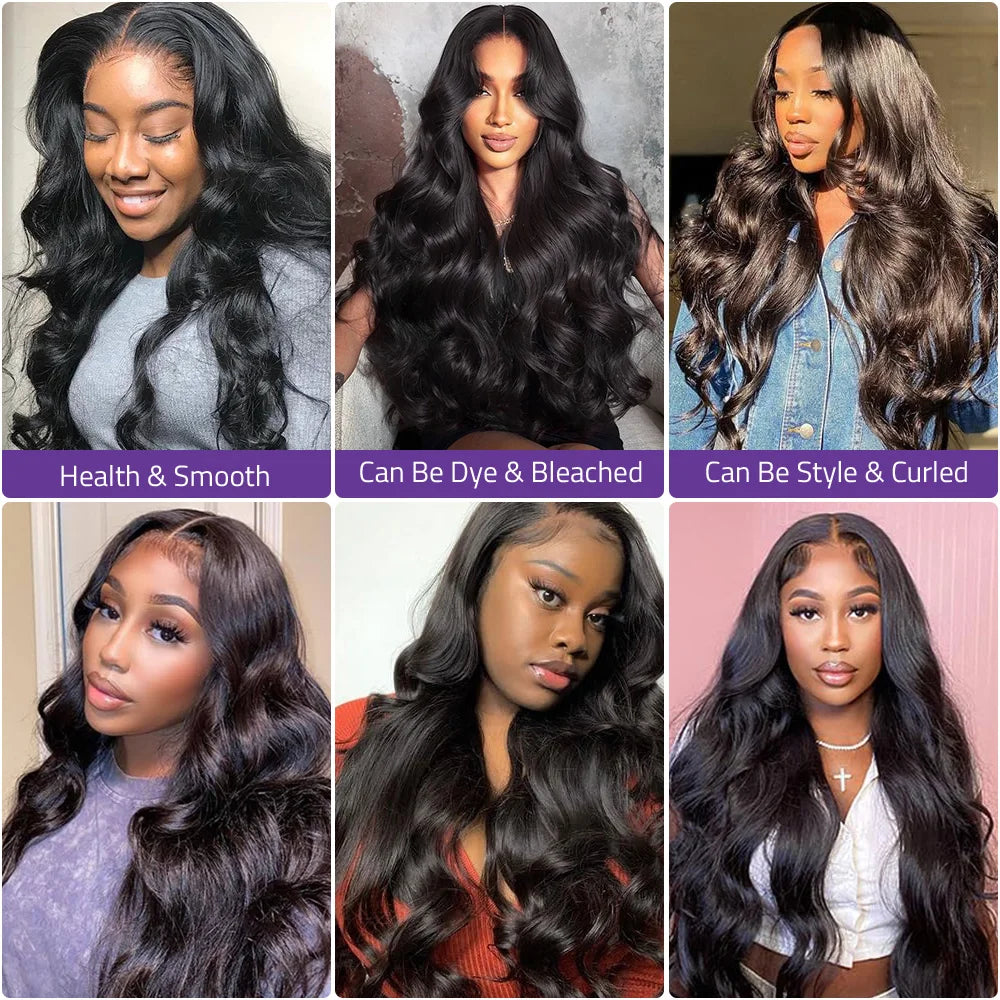30"=$198 Minice Body Wave 13X4 Lace Front Wig 100% Real Human Hair HD Transparent Lace Wigs For Women Pre Plucked Super Sale