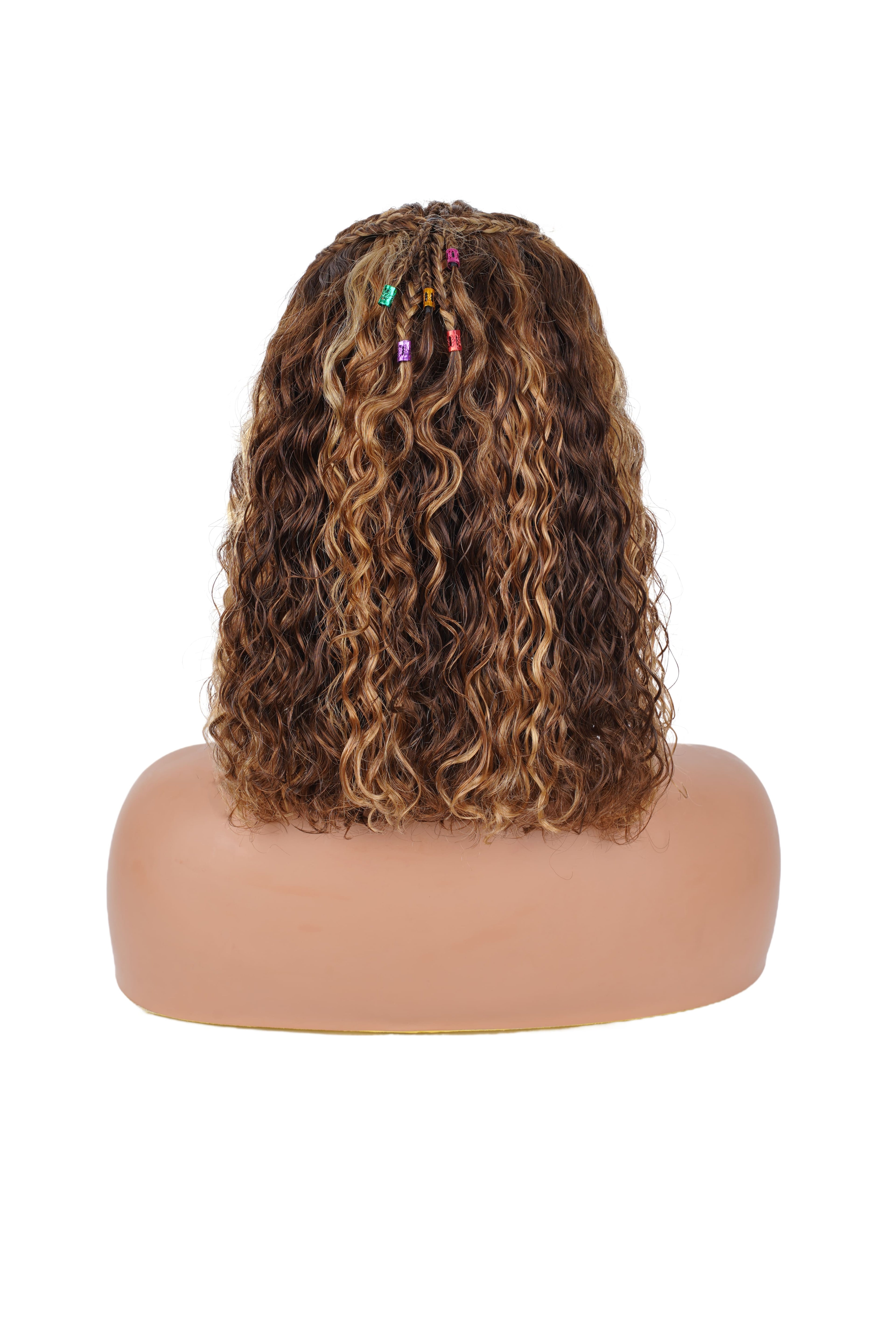 BOGO Minice Buy Straight Glueless Wig Get Pre-Braided 4/27 Water Wave Wig Free- super