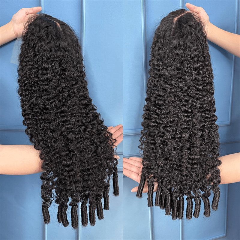 Burmese Curly 13X4 HD Lace Frontal Wigs 250% Density Upgrade with Spriral Curls Human Hair