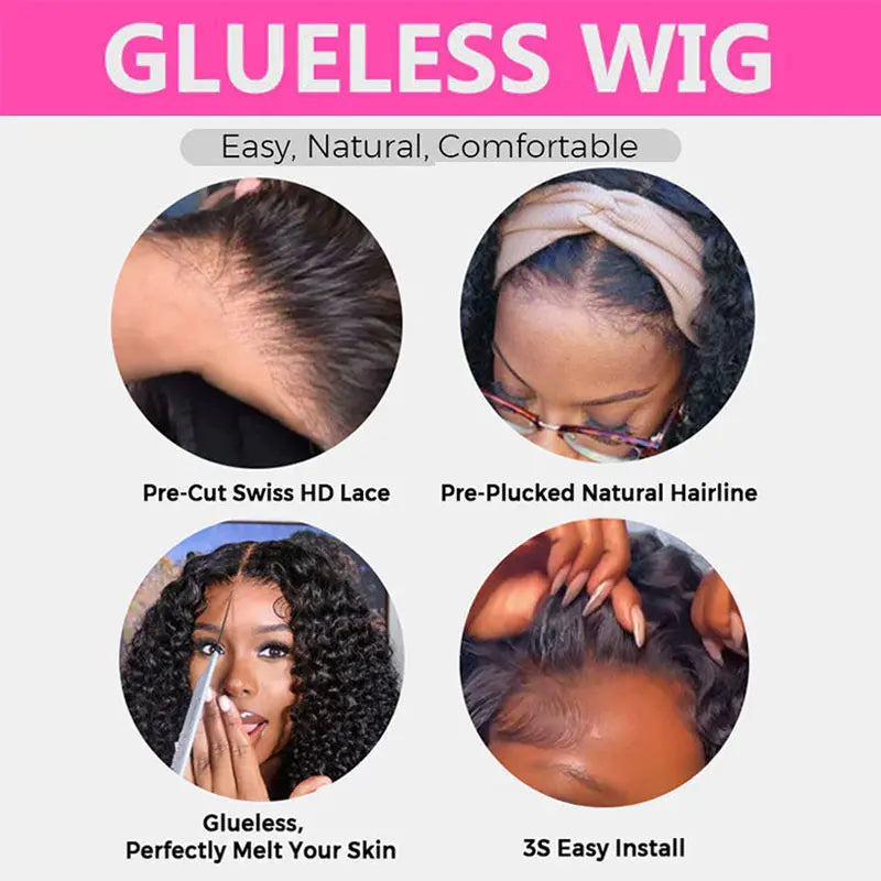 Minice Ready To Go Glueless Body Wave 13X4 Pre-cut Lace Pre-plucked Pre-bleached Wig