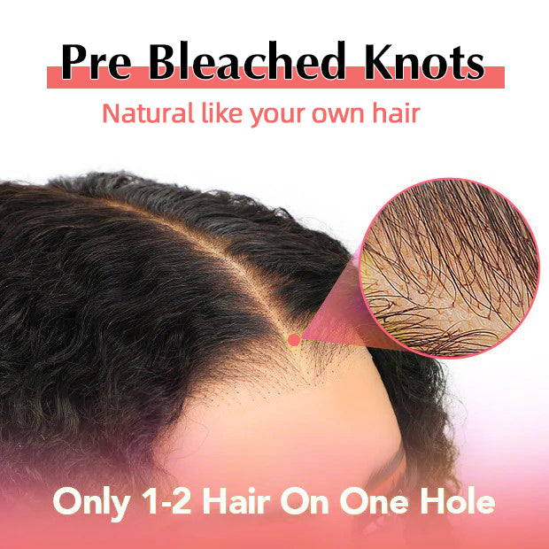 Minice Burmese Curly Glueless Wig Pre-cut 6X6 9x6 HD Lace Wear Go Wigs Bleached Knots With Drawstring