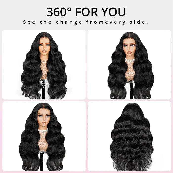 Minice 300% Density Body Wave Transparent Lace Front Wigs Virgin Human Hair 13x4/7x5/6x4 Frontal Lace Wig For Women
