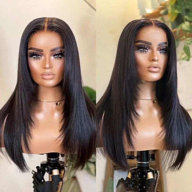 Minice Trendy Layered Cut Butterfly Haircut Pre-plucked 6x6/7x5 Closure Glueless Lace Wig 100% Human Hair