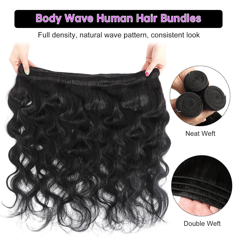 Brazilian Body Wave Hair 3 Bundles Human Hair Weave