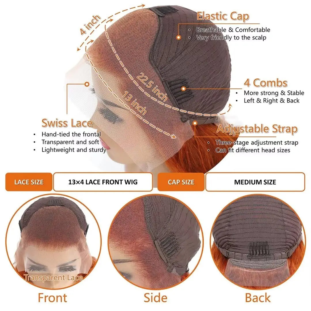 Code:M100F| Minice Water Wave 13X4 Lace Front Wig