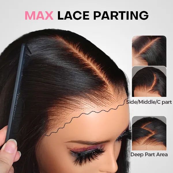 Minice Water Wave Pre-Braiding Bob Wig 13x6 Glueless Wigs Mini Knot Pre-Cut Lace Human Hair Wig