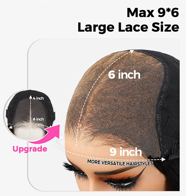 BOGO Exclusive Sale P4/27 Highlight 6x9 HD Lace Deep Wave Wig-18in+ BOB Wig-14in