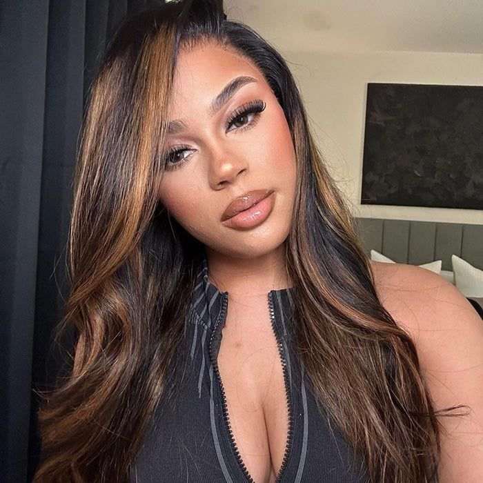 1B/30 Highlight Colored Body Wave 13x4 HD Lace Human Hair Balayaga Wigs