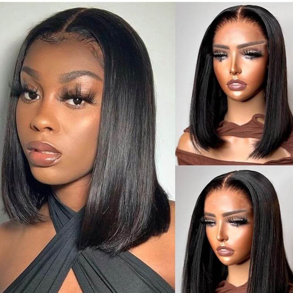 BOGO Exclusive Sale P4/27 Highlight 6x9 HD Lace Deep Wave Wig-18in+ BOB Wig-14in