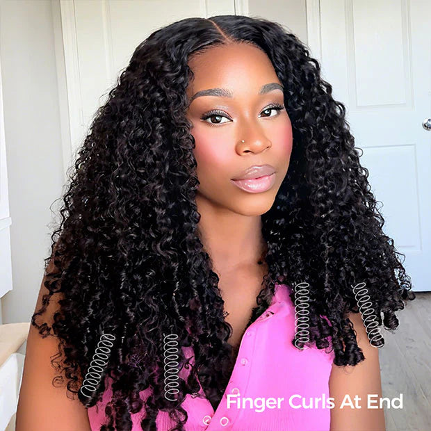 Minice Burmese Curly Glueless Wig Pre-cut 6X6 9x6 HD Lace Wear Go Wigs Bleached Knots With Drawstring