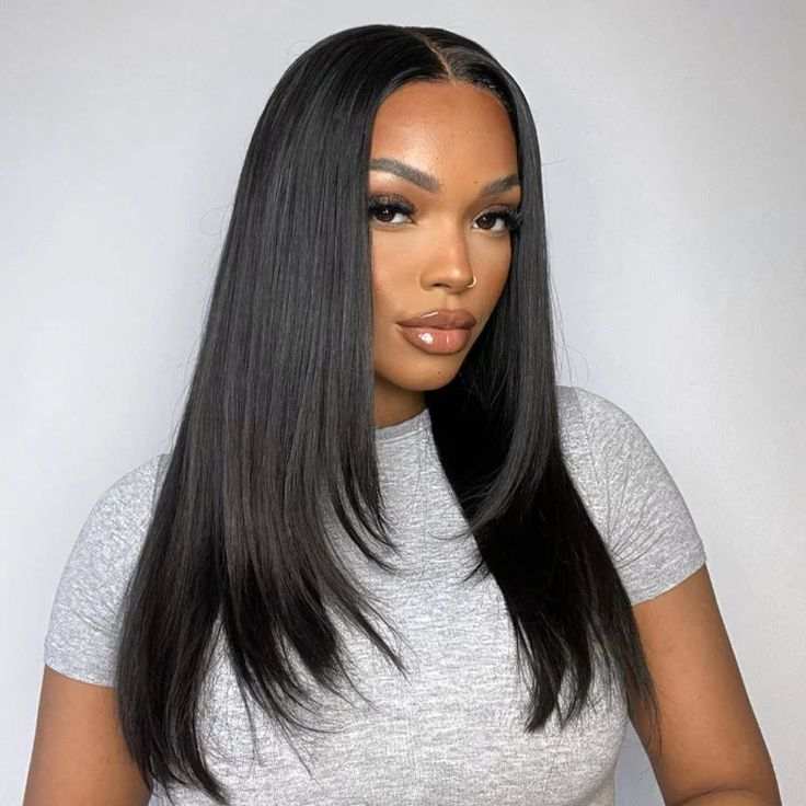 Minice Trendy Layered Cut Butterfly Haircut Pre-plucked 6x6/7x5 Closure Glueless Lace Wig 100% Human Hair