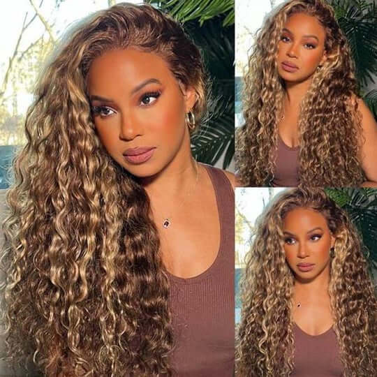 BOGO Exclusive Sale P4/27 Highlight 6x9 HD Lace Deep Wave Wig-18in+ BOB Wig-14in
