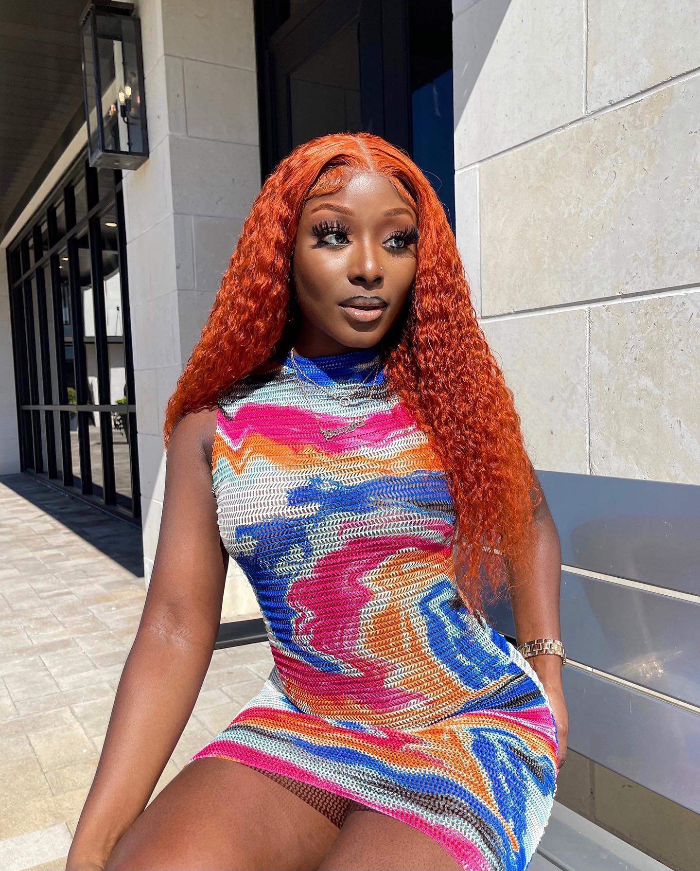 MINICE Ginger 13x4 HD Lace Pre-Bleached Invisible Knot Water Wave Human Hair Wigs