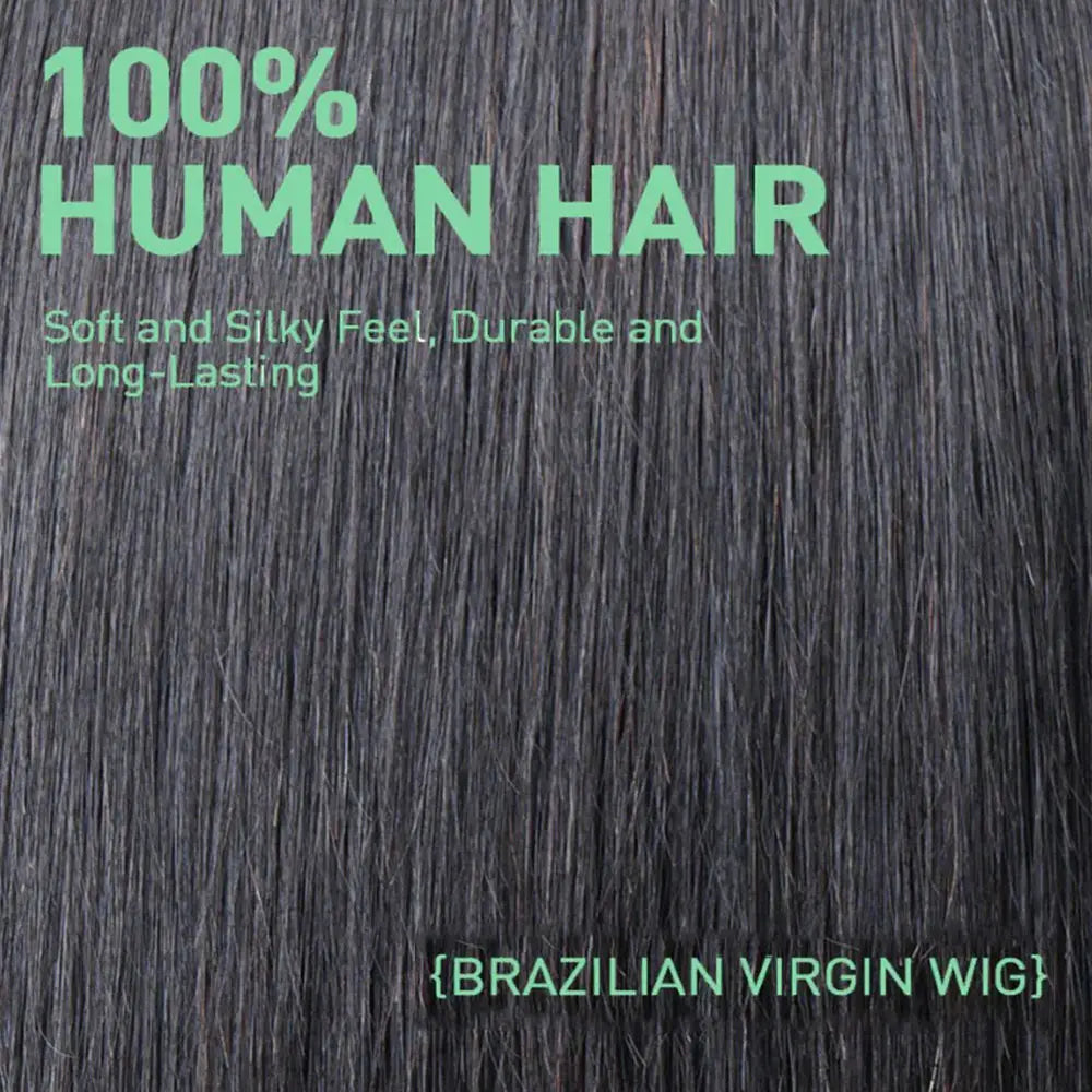 Minice Straight Bob 6X6 Invisible Knot Pre-Cut Lace Glueless Wig