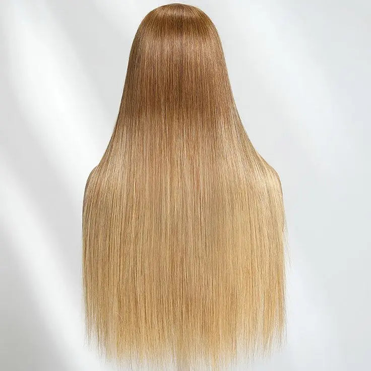 Minice Ready to go Ombre Golden Blonde Straight Pre-bleached invisible knots 7x5 HD Glueless Lace Wig