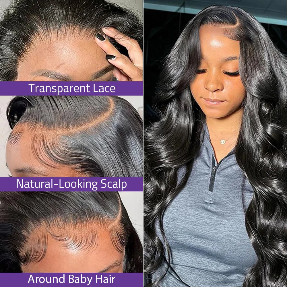 30"=$198 Minice Body Wave 13X4 Lace Front Wig 100% Real Human Hair HD Transparent Lace Wigs For Women Pre Plucked Super Sale