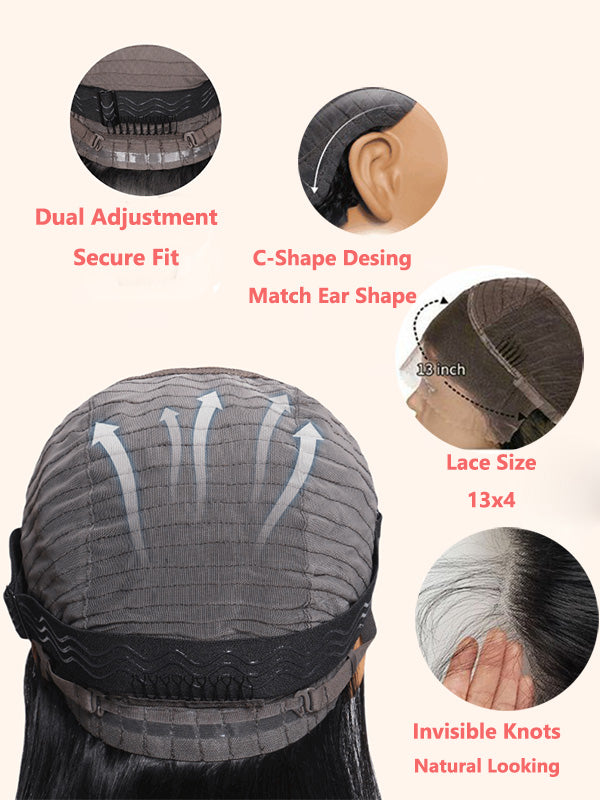 1B/30 Highlight Colored Body Wave 13x4 HD Lace Human Hair Balayaga Wigs