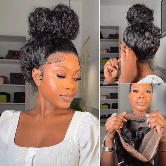 Invisible Strap 360 Lace Bleached Knot Pre-Cut Lace Optional