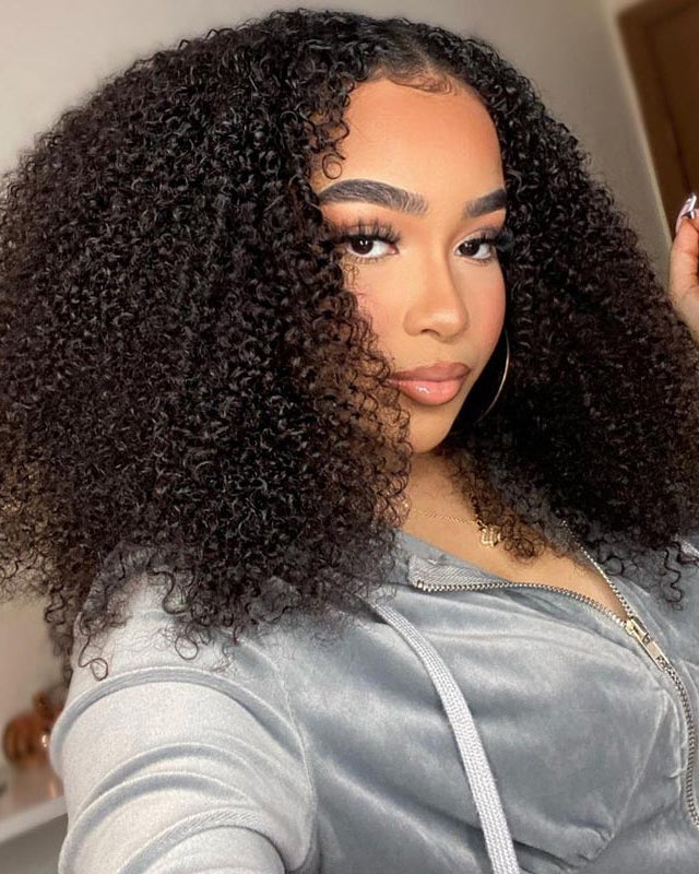 Minice Curly Wear Go Bob Wig 5x5 HD Lace Bouncy Curly Glueless Human Hair Wig