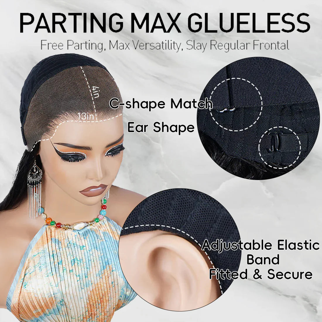 Glueless Pre Braided Wigs Hair Stylist Series 13x4 Straight Hair invisible knot