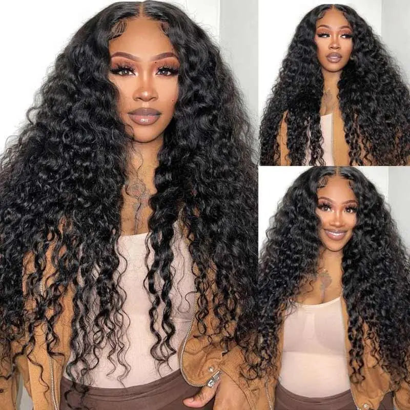 Code:M100F | Minice 6X6 Lace Wear Go Glueless Water Wave Human Hair Wigs | Super Sale
