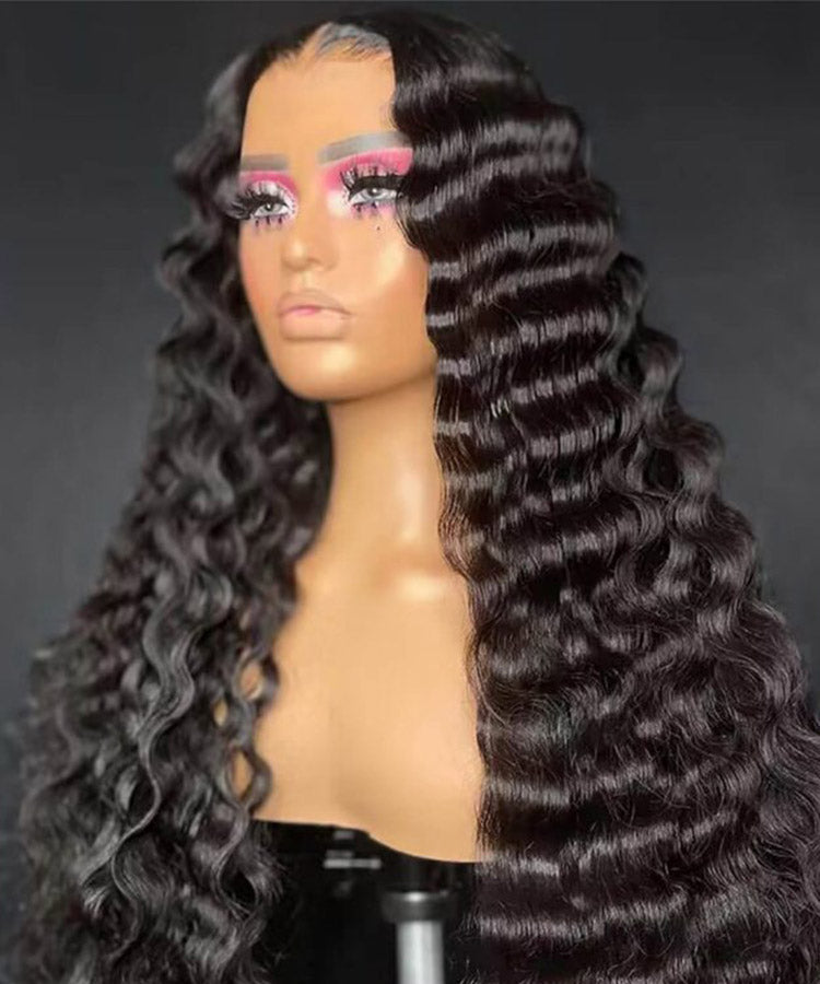 Minice Loose Deep Wave Lace Wig 13x6 HD Lace Frontal Wigs Human Hair