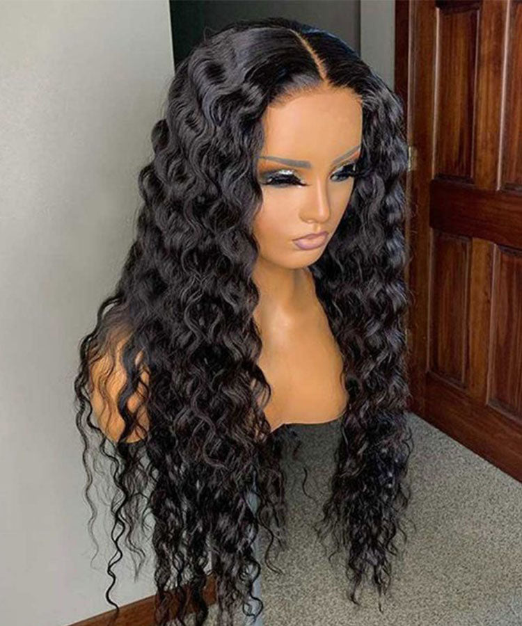 Minice Loose Deep Wave Lace Wig 13x6 HD Lace Frontal Wigs Human Hair