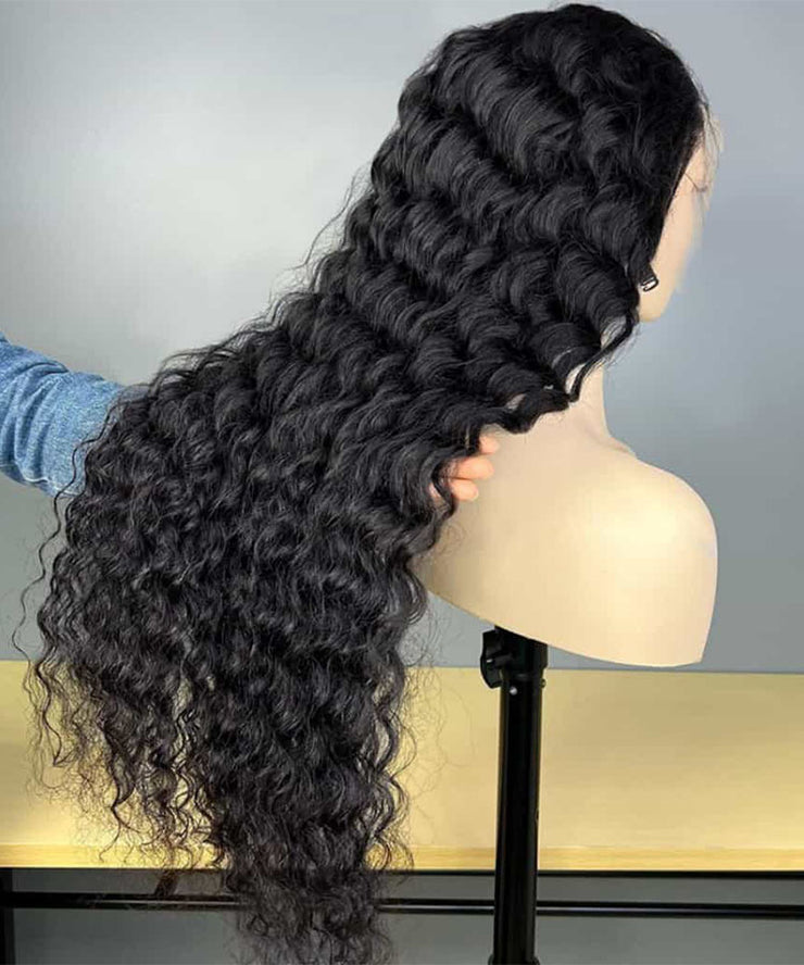 Minice Loose Deep Wave Lace Wig 13x6 HD Lace Frontal Wigs Human Hair