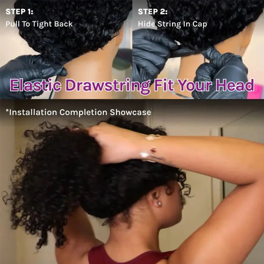 Ready To Go Glueless V Part Wig Body Wave 100% Virgin Human Hair With Drawstring Upgrade u part Wig