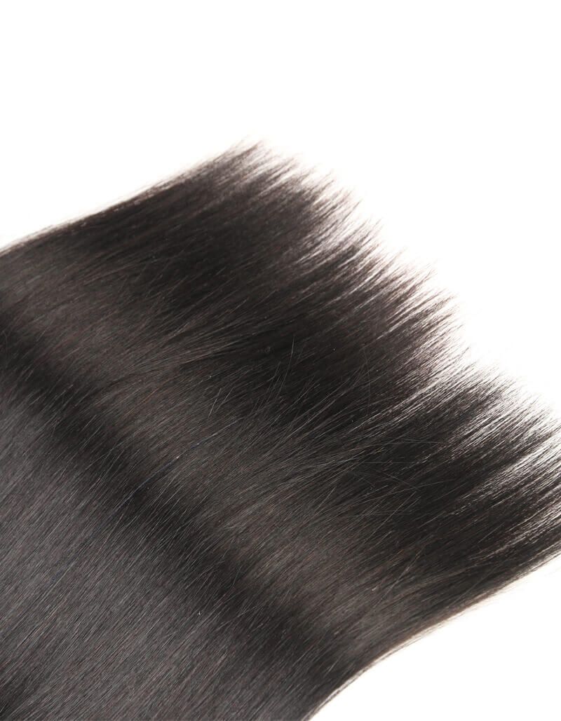 3 Bundles Natural Black Straight Human Hair Wigs