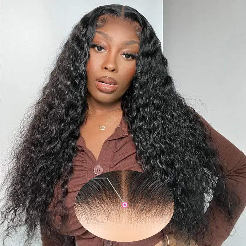 Code:M100F | Minice 6X6 Lace Wear Go Glueless Water Wave Human Hair Wigs | Super Sale