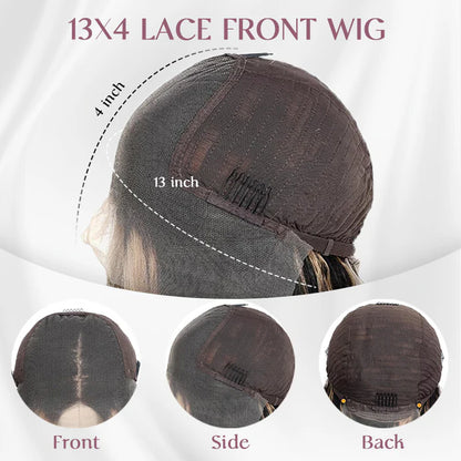Minice 4/27 Highlight Body Wave Wig Pre-everything 13x4 HD Lace Front