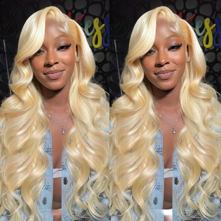 Minice Pre Plucked Body Wave Transparent Lace Front Wig 613 Blonde Human Hair Wigs Natural Hairline