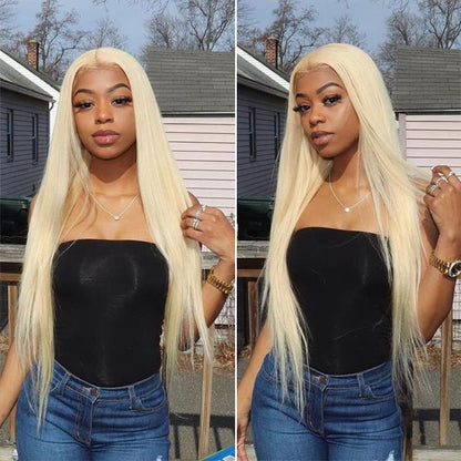 Minice 13x4 Lace Front Wig Straight Blonde 613 Human Hair Wigs For Women Cosplay Hair Pre Plucked