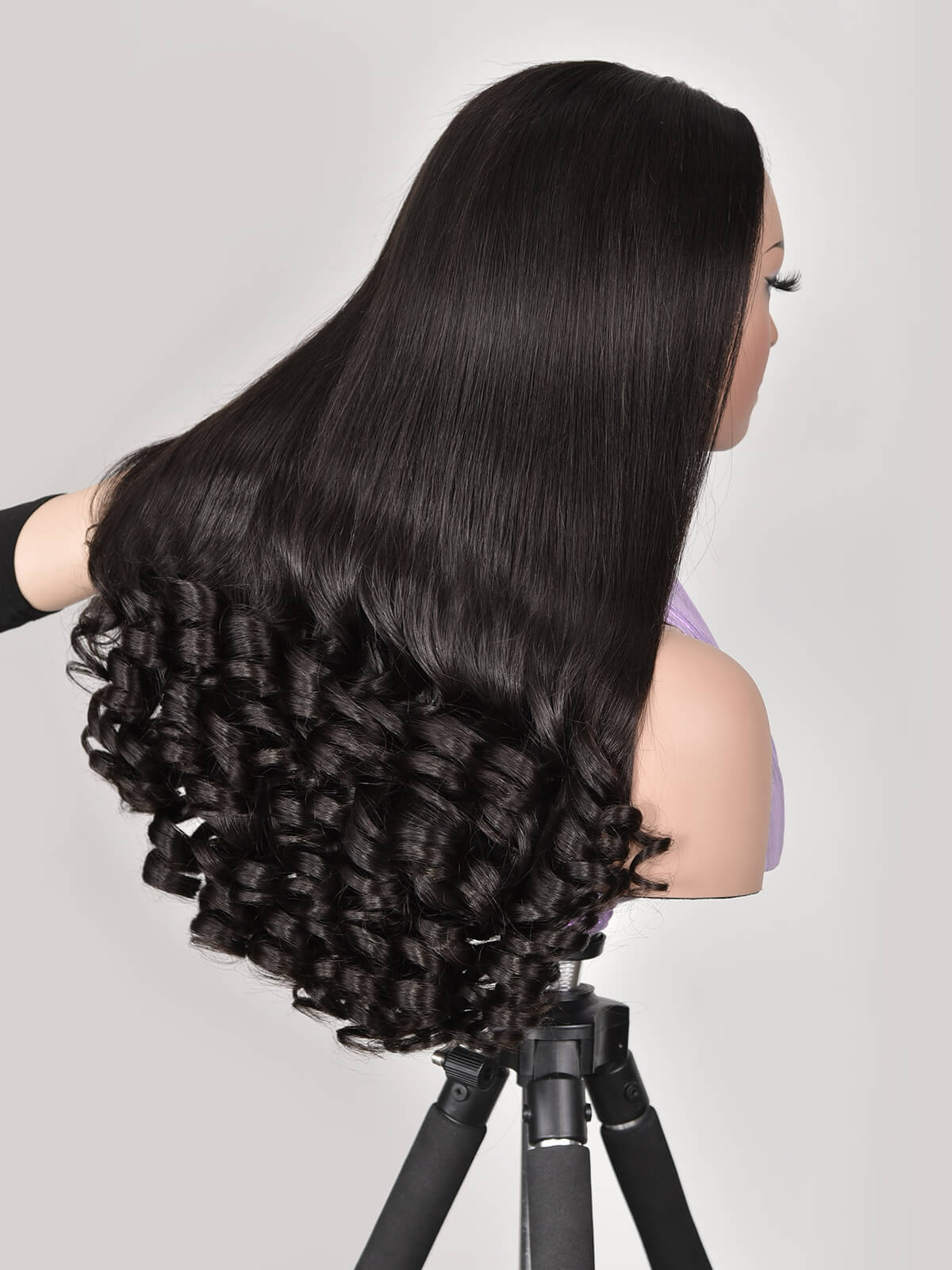 Minice BaBa Curl Wig Salon-Quality Swiss HD Lace Front Wigs Funmi Wand Curl Wigs With Wavy Ends Wig