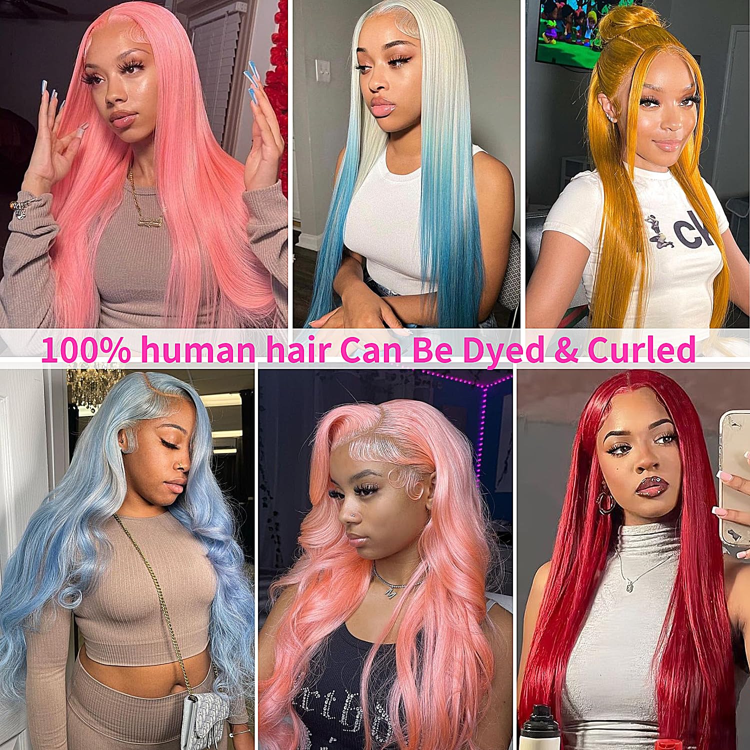 Minice 13x4 Lace Front Wig Straight Blonde 613 Human Hair Wigs For Women Cosplay Hair Pre Plucked